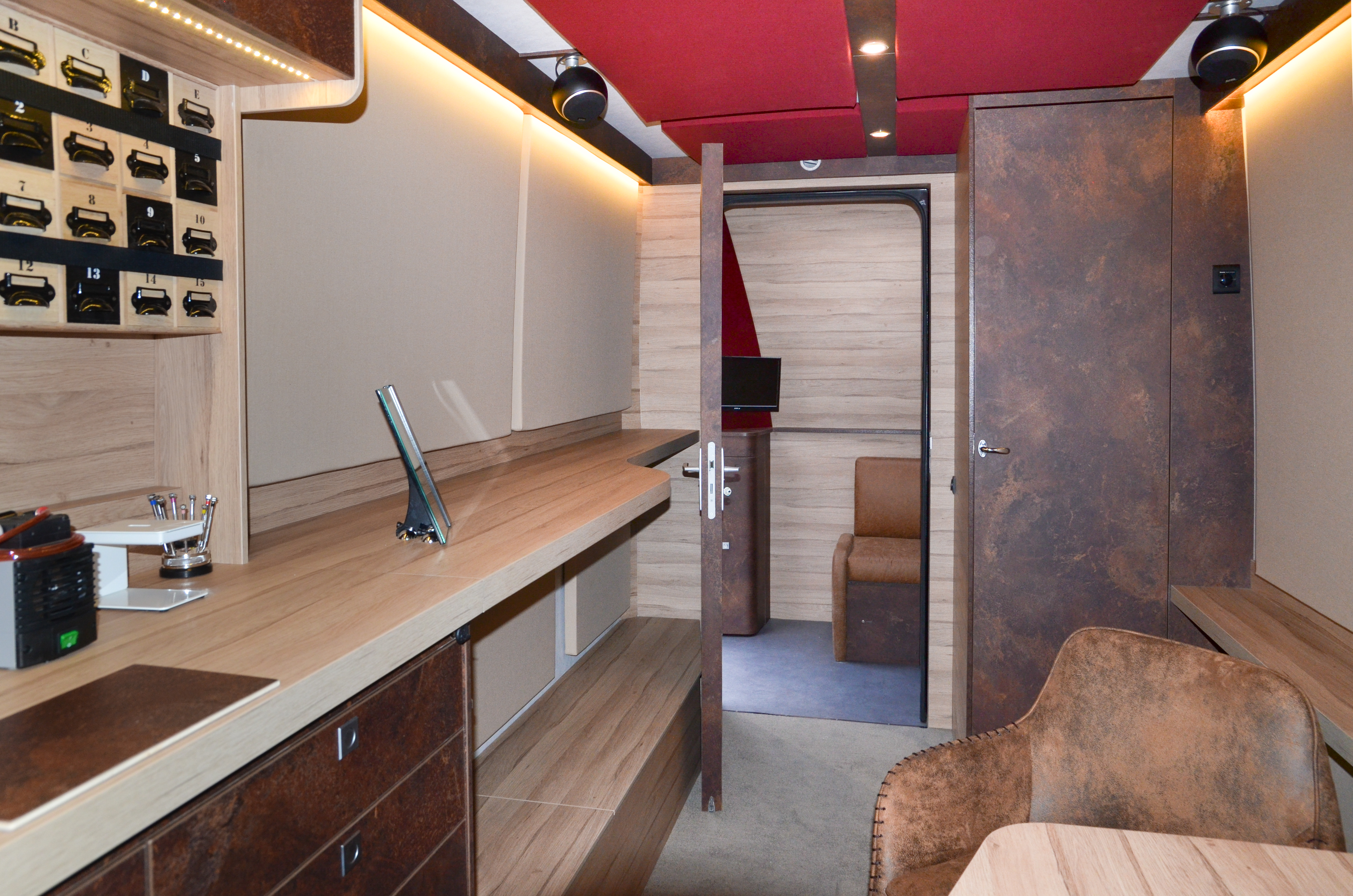 Configuration intérieure d'un camion professionnel