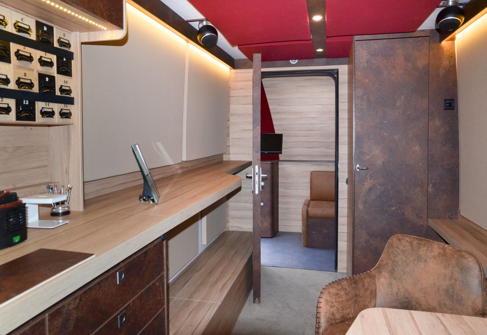 Configuration intérieure d'un camion professionnel