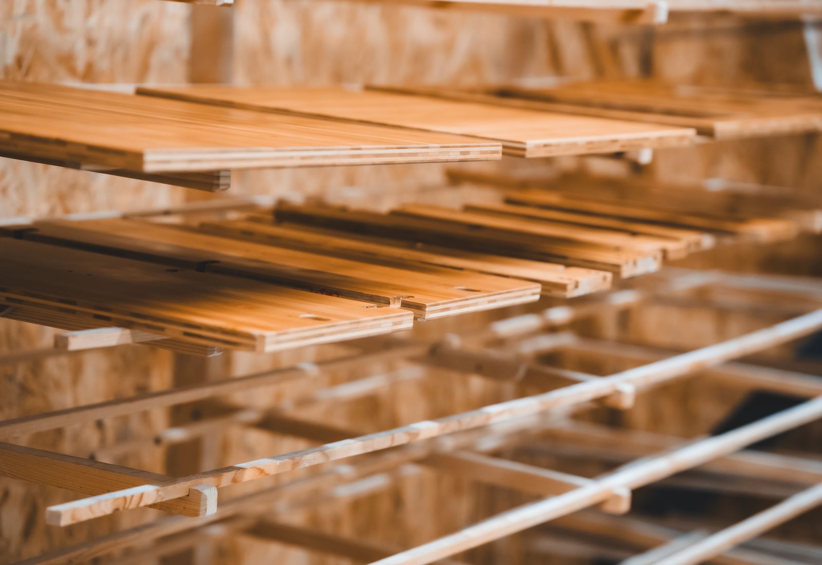 bois massif aménagement camping-car